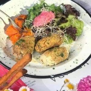 Bombas de verduras y mijo