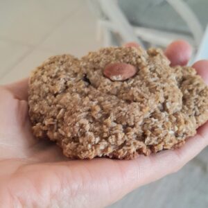 Cookies de coco, avena y neuces
